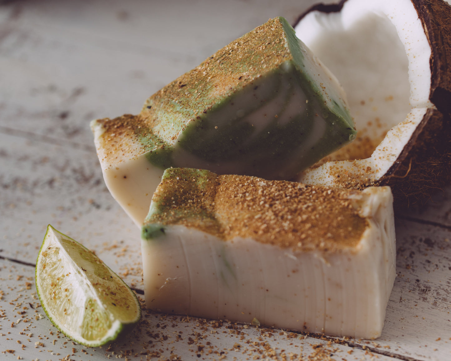 lime in de coconut organic handmade soap