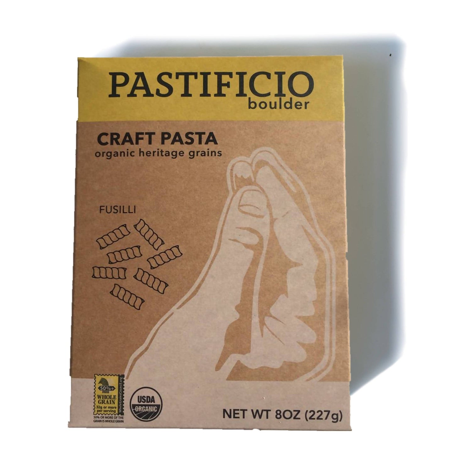 pastificio boulder fusilli - heritage and ancient wheat pasta - 12 boxes x 8oz