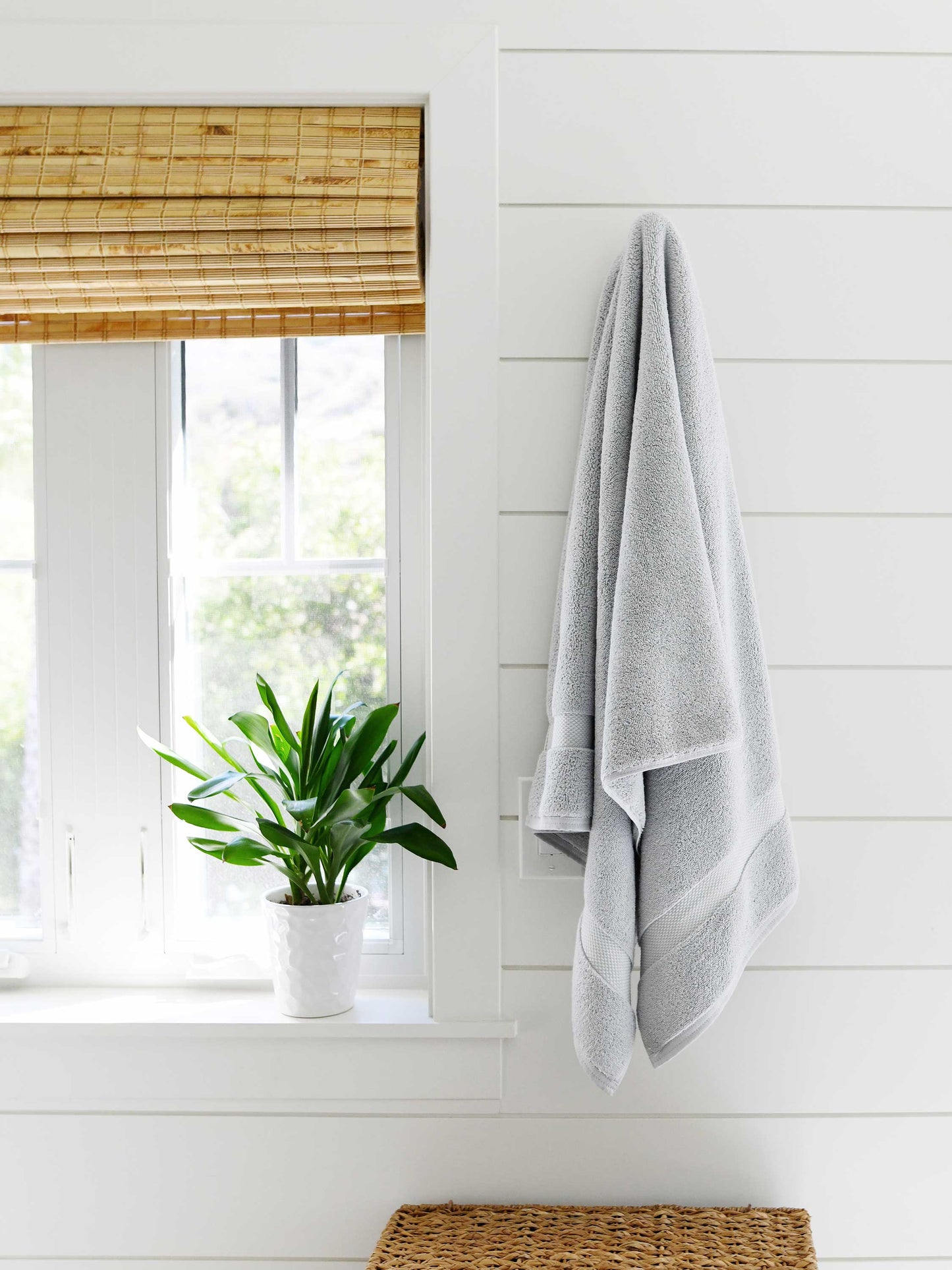 cloud gray supima cotton bath towel set