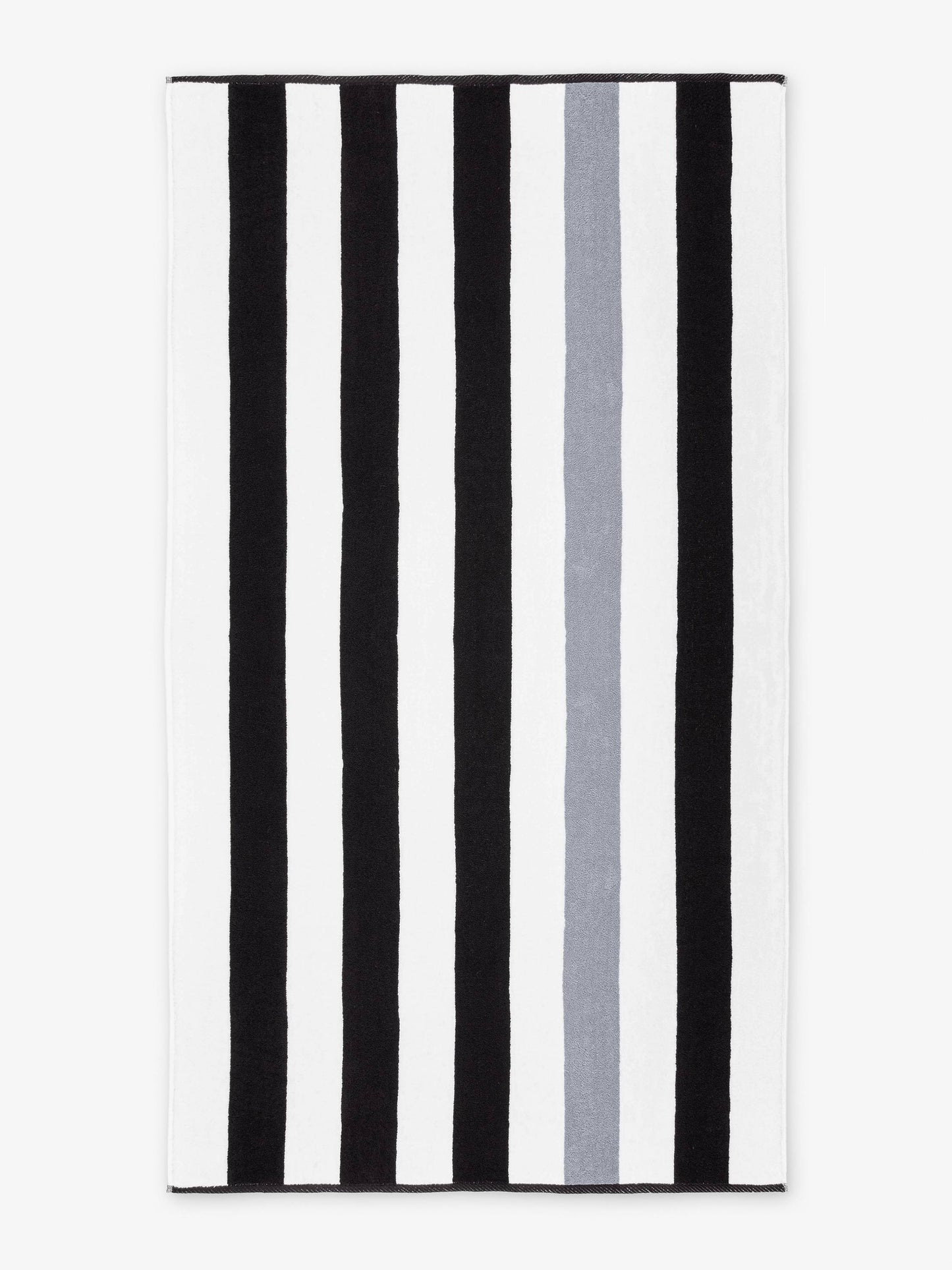 black & stone classic cabana beach towel