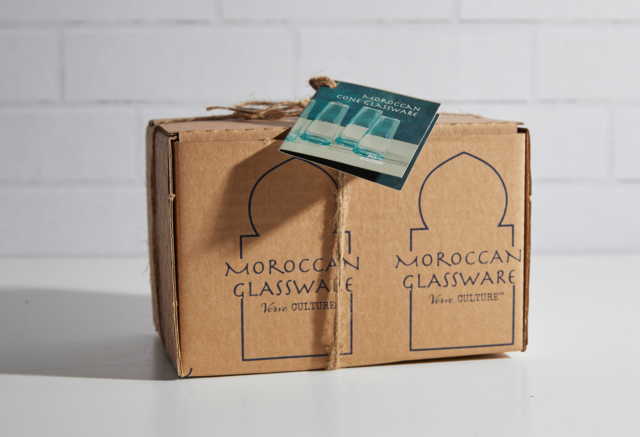 moroccan cone champagne glasses-set of 6