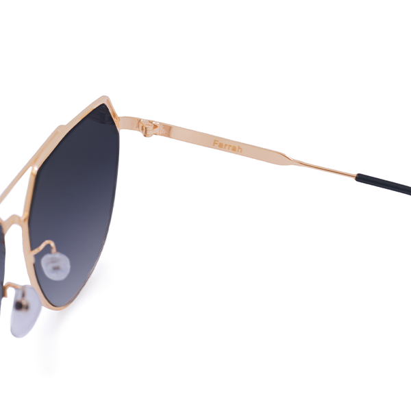 farrah - midnight square aviator sunglasses