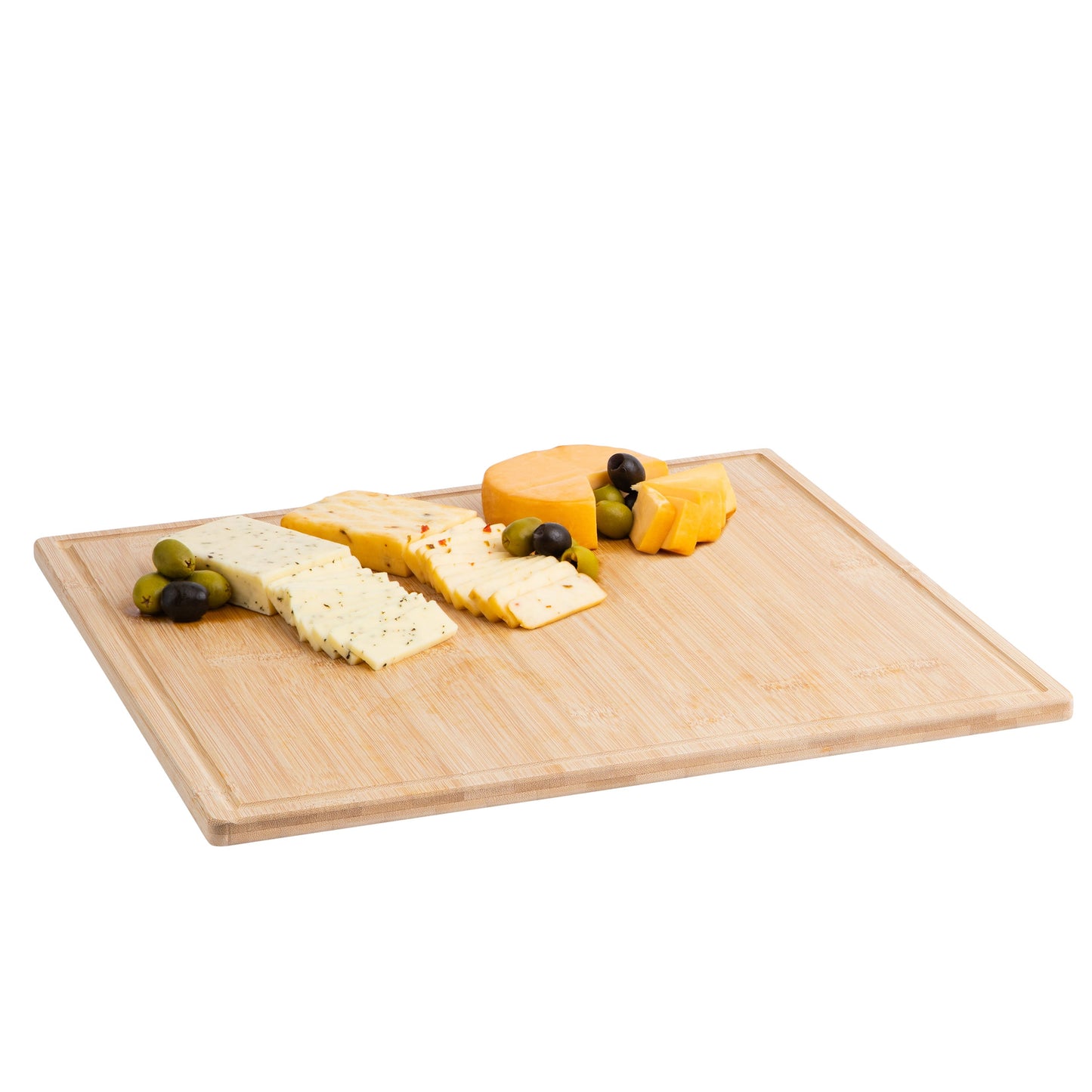 bamboo cutting board tray 16x16x0.5 inches 45.72 x 45.72 x 1.27 cm eco friendly