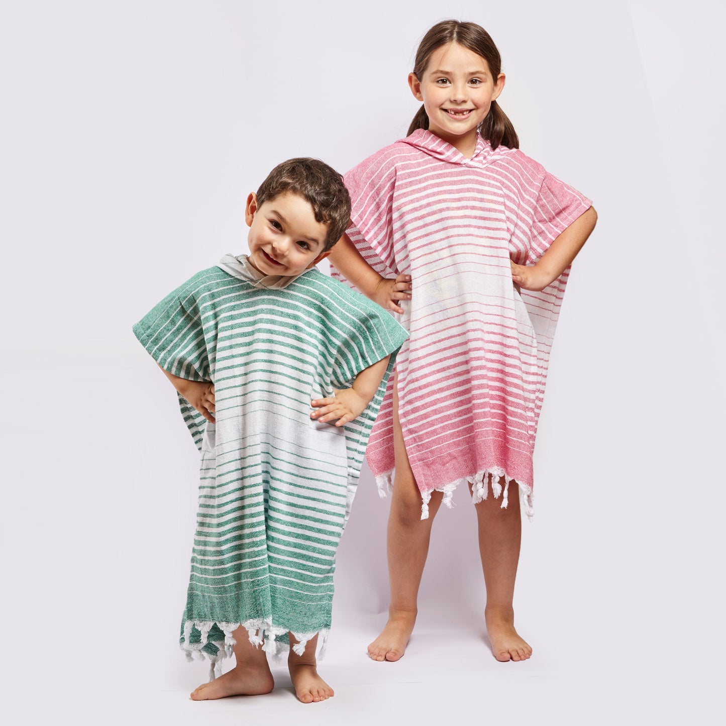 ayvalik hooded poncho - green