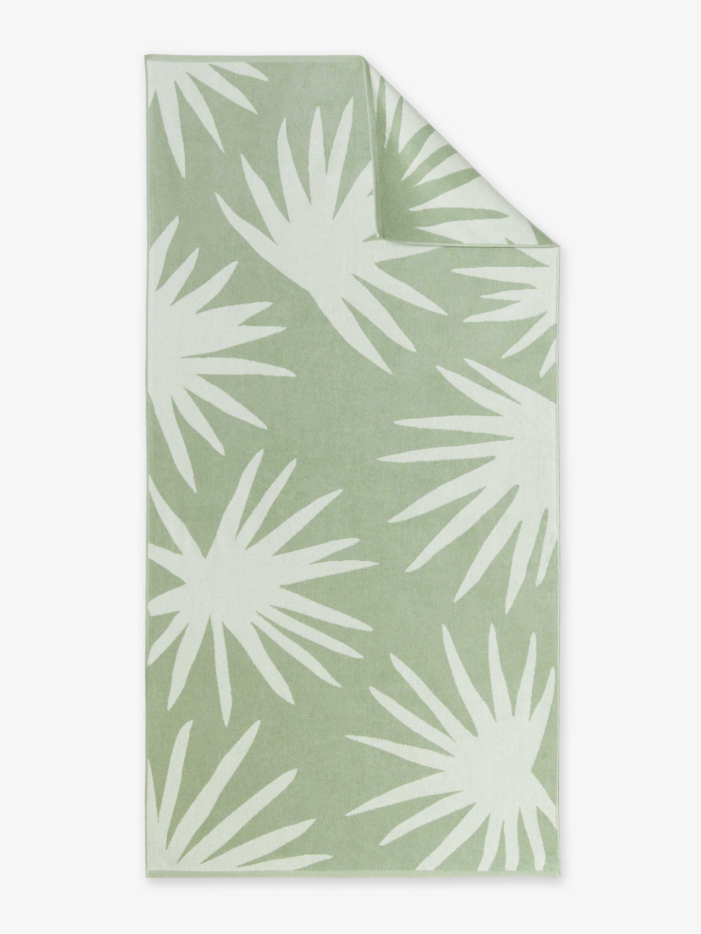 green agave cabana beach towel