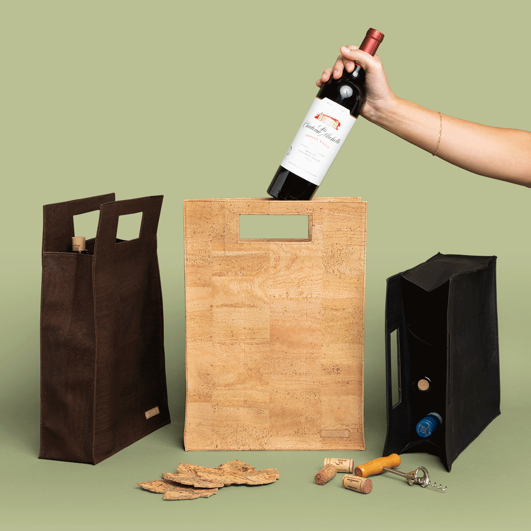 sommelier wine tote bag (3 bottles)