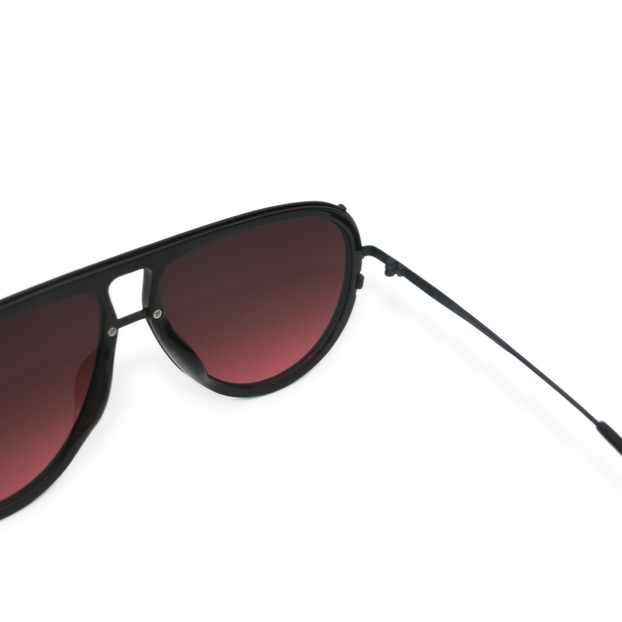 ivy luxe - ruby tangle-free round aviator sunglasses