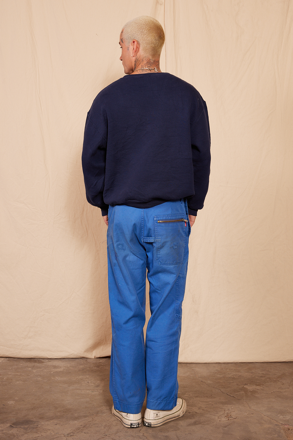 vintage 1980s blue workwear pants