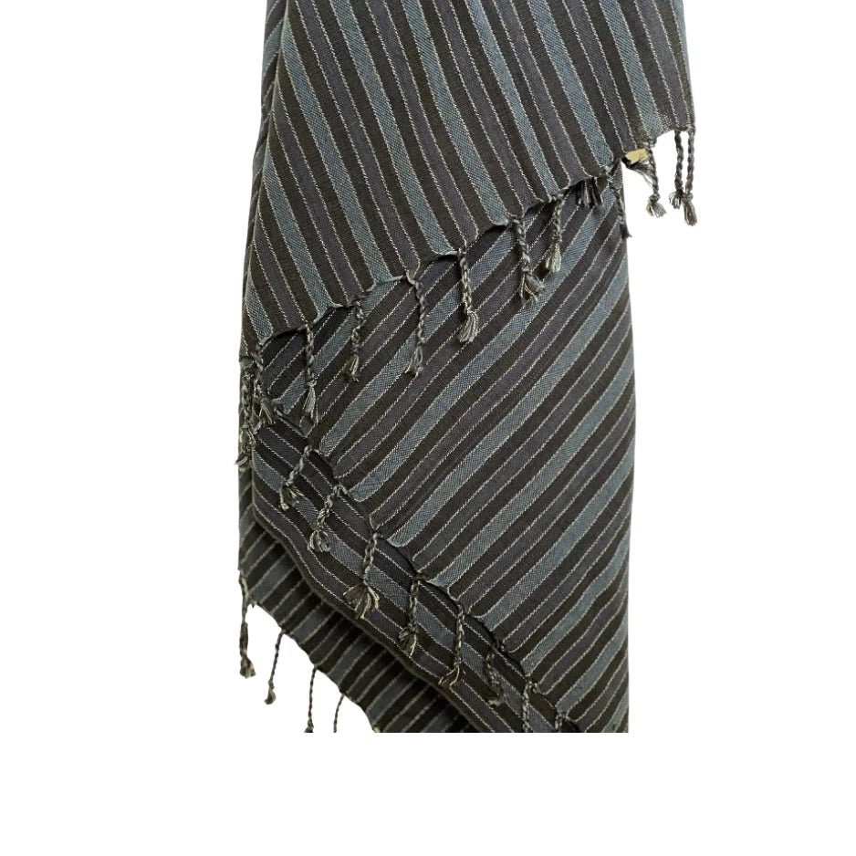black sea handwoven turkish towel, throw, shawl