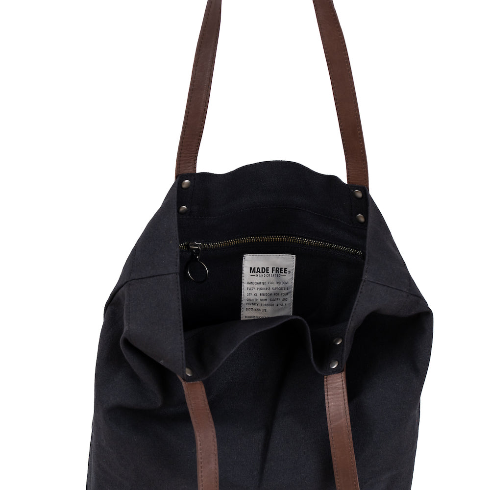 day tote charcoal