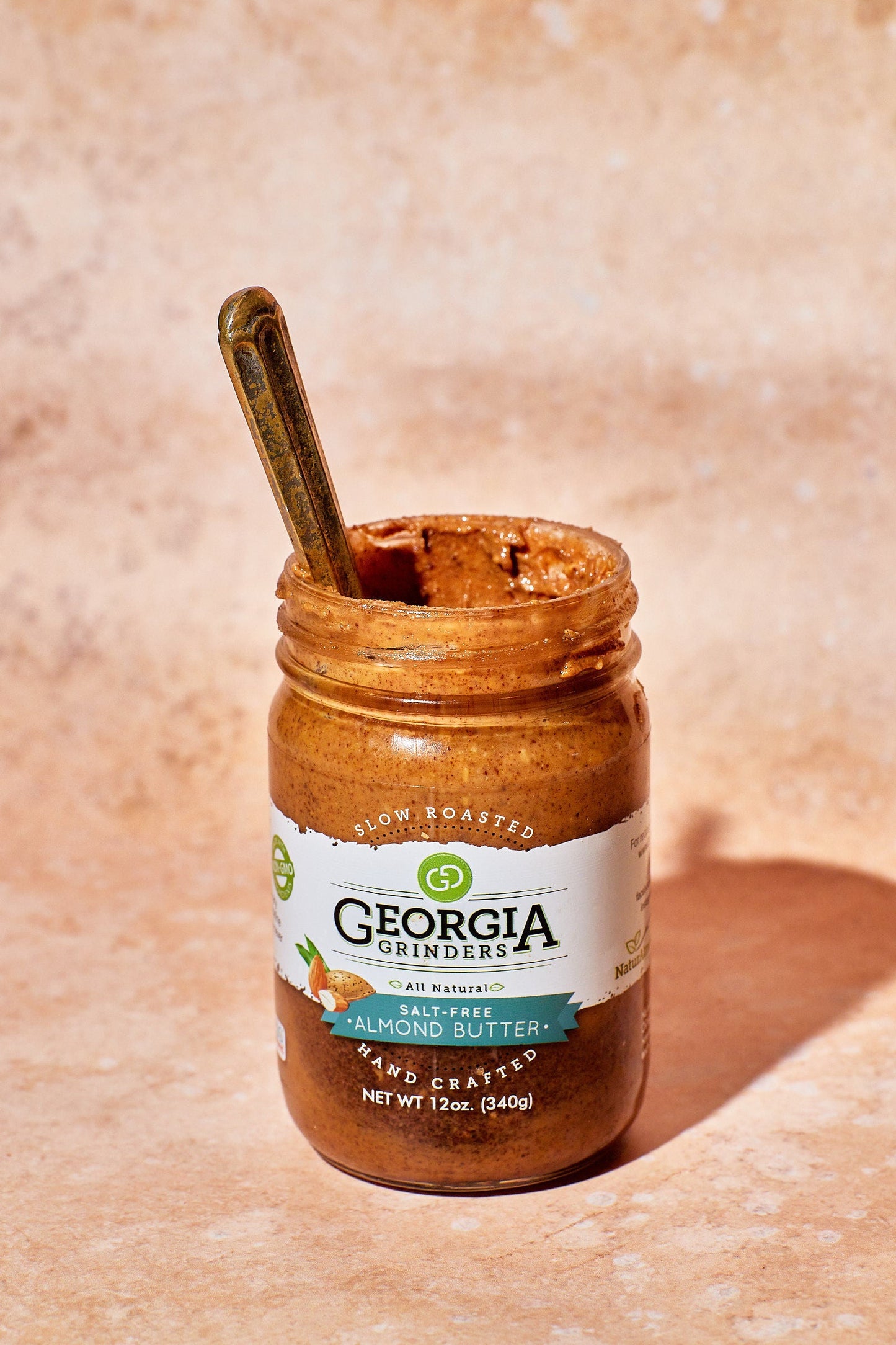 georgia grinders 12 oz whole30 (2) nut butter assortment 4 pack (original almond butter, cashew butter, pecan butter, salt free almond butter) - (cp-cl)