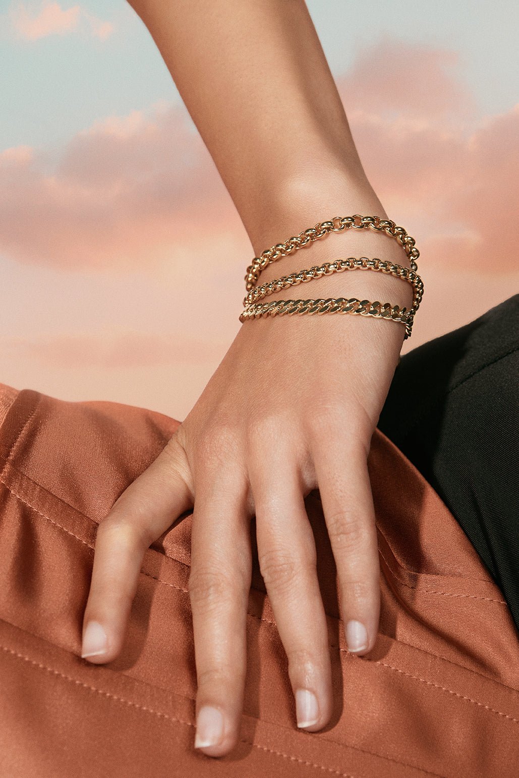 luciana box chain bracelet