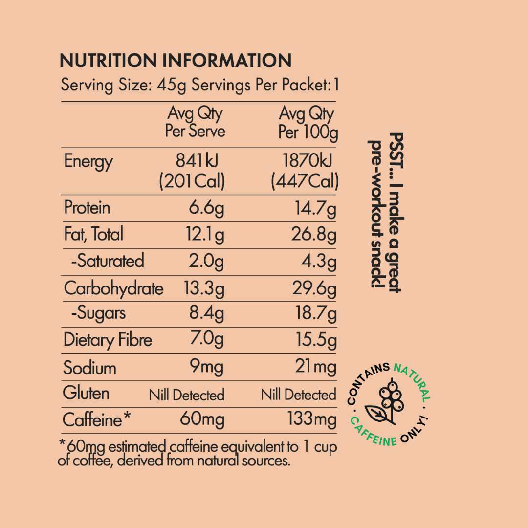 i am grounded the pick me up- espresso, peanut butter & coffee fruit box (v) (gf)