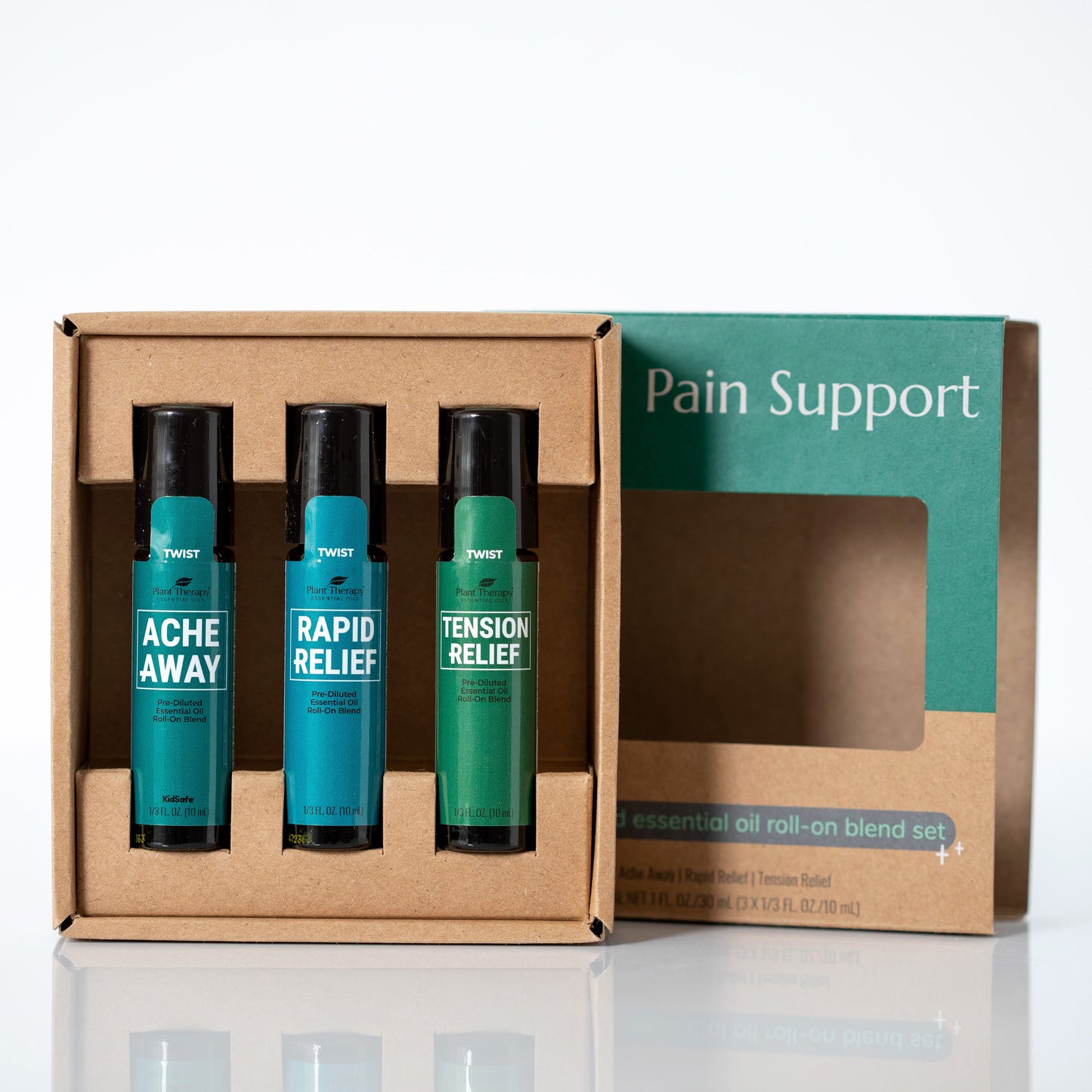 pain support essential oil blend roll on set