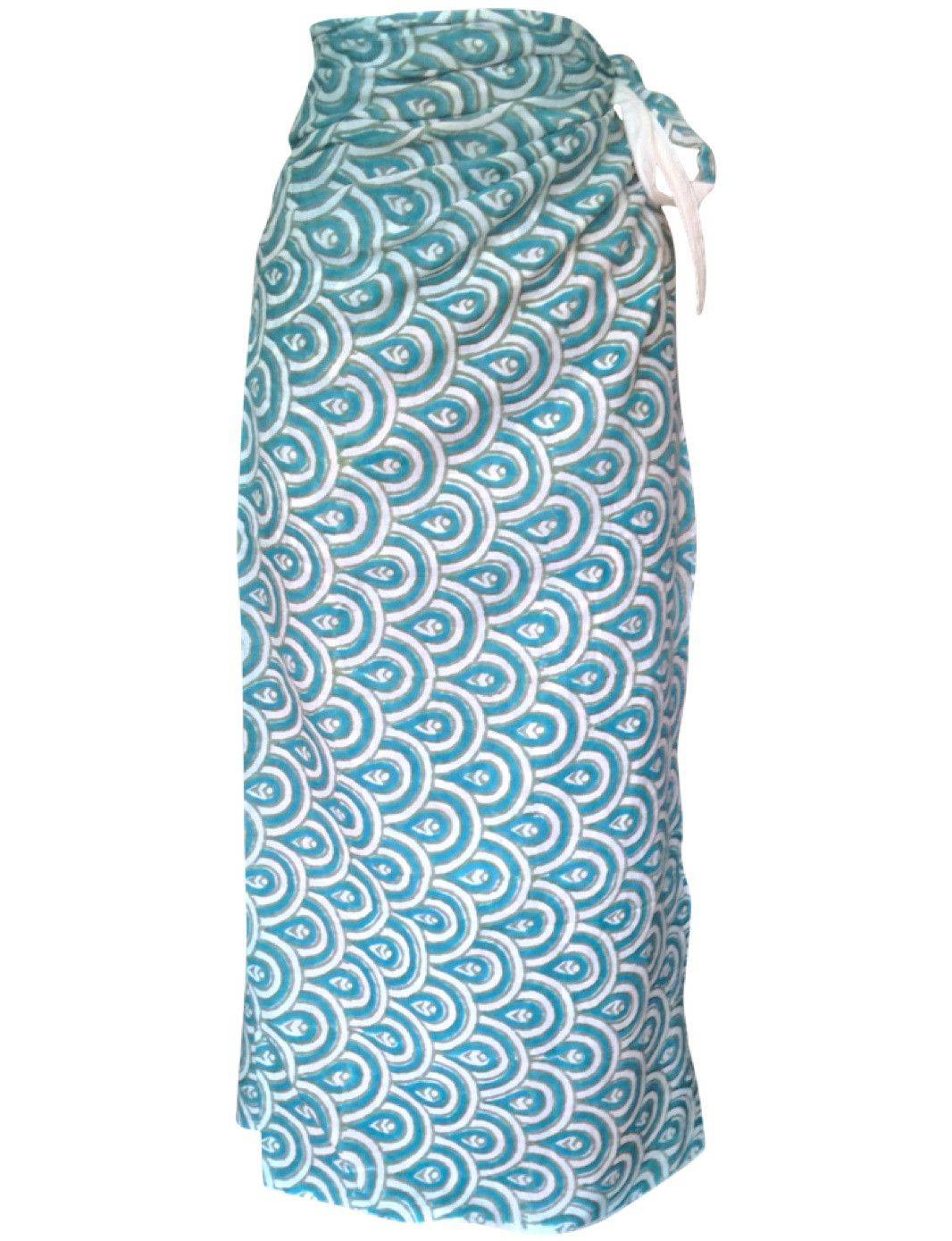 peacock teal sarong