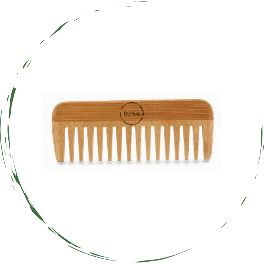 all-natural bamboo hair comb