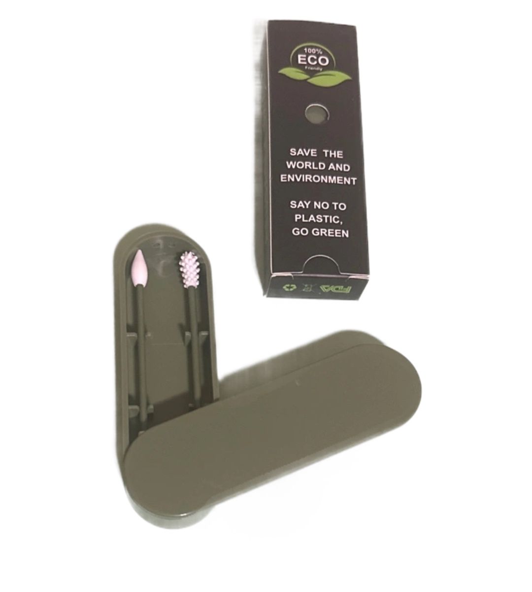 reusable silicone cotton swab -2 pack