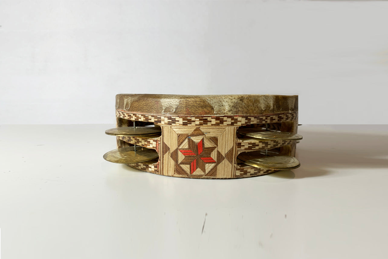 moroccan “riq” traditional tambourine