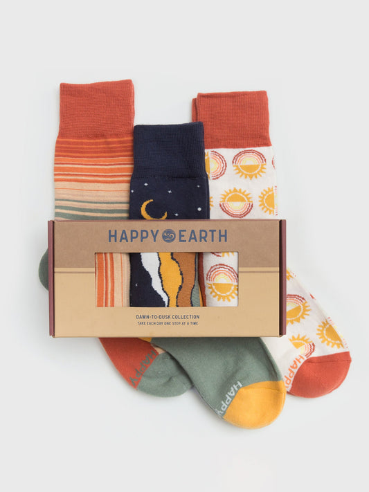 Dawn to Dusk Socks - Set of 3 by Happy Earth