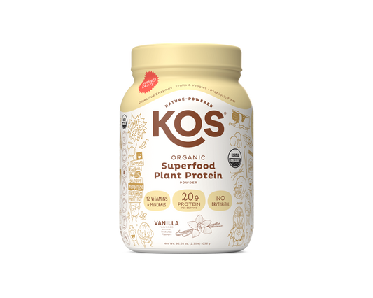 KOS Organic Plant Protein, Vanilla, 28 Servings by KOS