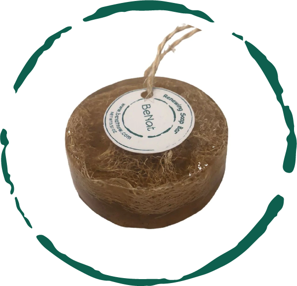 renewing soap bar. chamomile, honey, and coconut oil