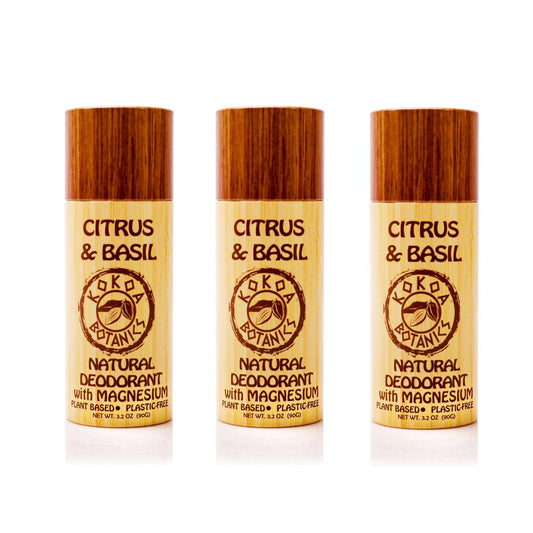 CITRUS & BASIL - Natural Deodorant Aluminum-Free - Plastic-Free by kokoabotanics