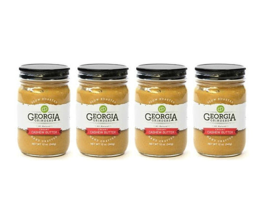 Georgia Grinders Cashew Butter 4 Pack (12 oz Jars) - (CP-CL) by Georgia Grinders