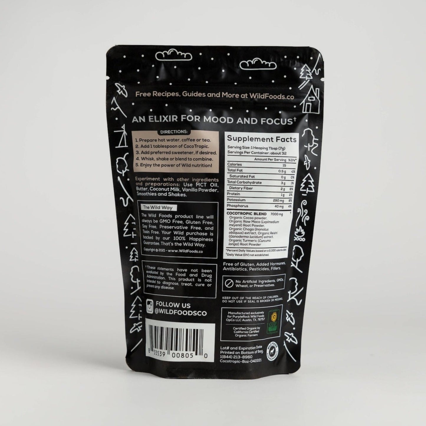 cocotropic organic cocoa mushroom mix