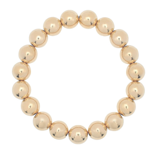 Large Gold Ball Bracelet