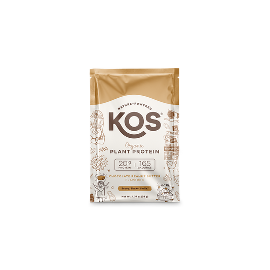 KOS Organic Plant Protein - Chocolate Peanut Butter - Single Serving