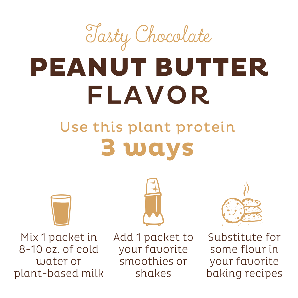 kos organic plant protein - chocolate peanut butter - single serving