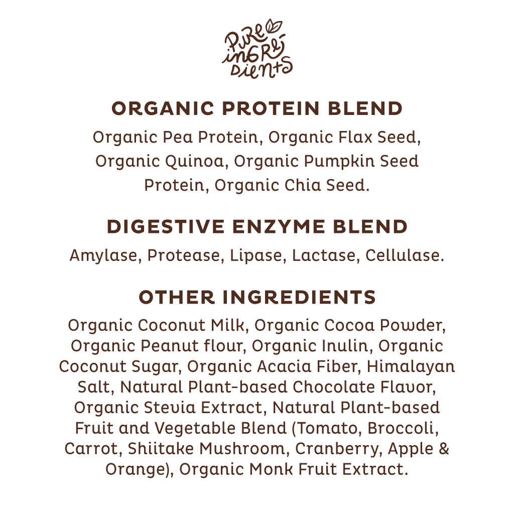 kos organic plant protein - chocolate peanut butter - single serving