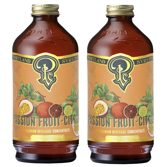 Passion Fruit Citrus Syrup two-pack by Portland Syrups
