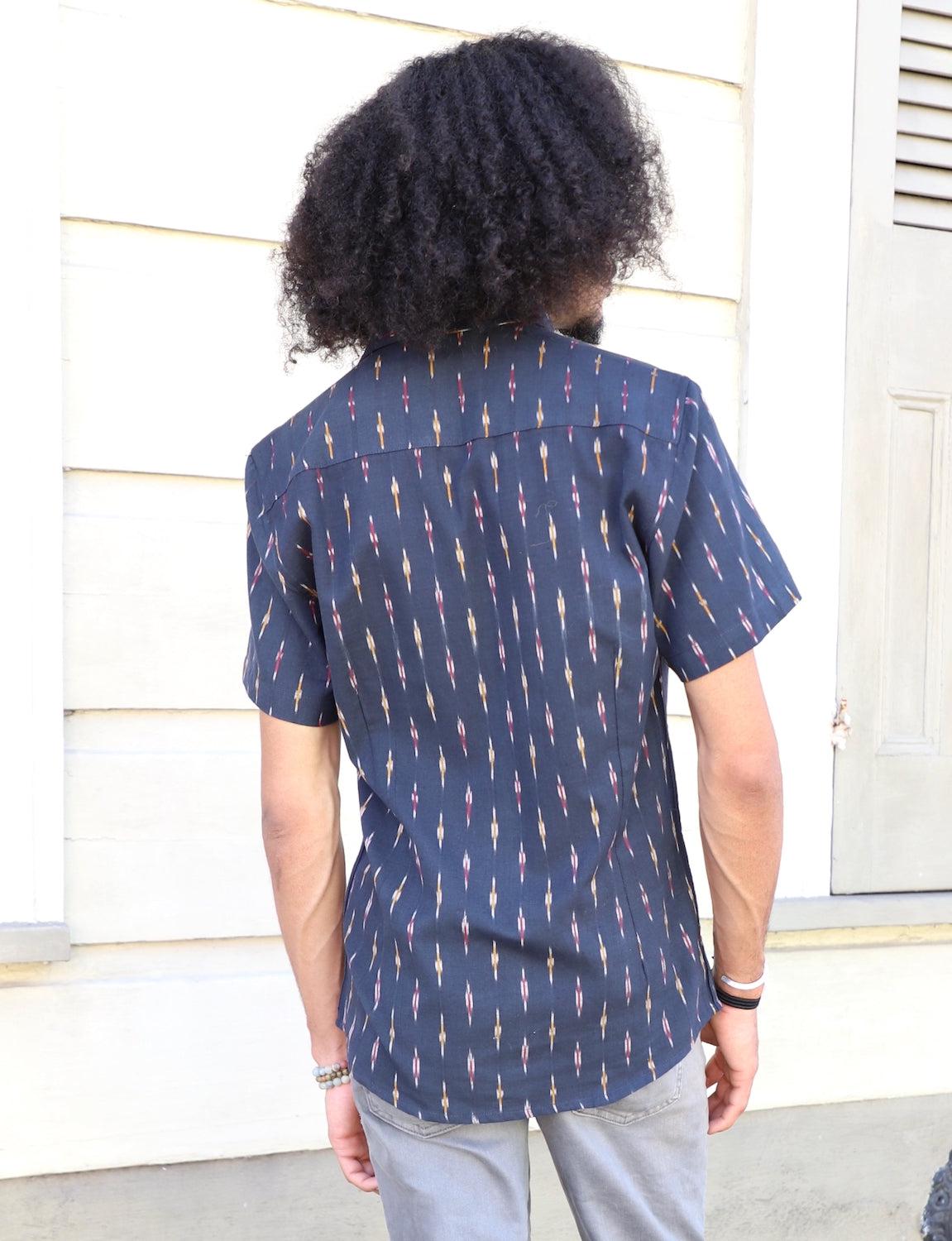 badru men's button down shirt