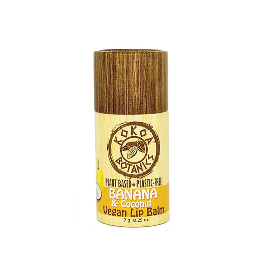 Banana and Coconut - Natural Lip Balm - Vegan - Plastic-Free  .25 oz
