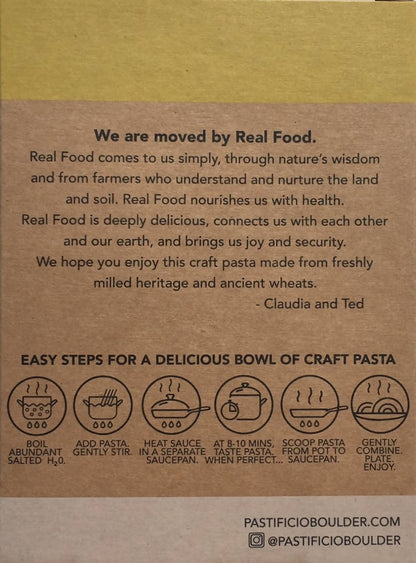 Pastificio Boulder FUSILLI - Heritage and ancient wheat pasta - 12 boxes x 8oz