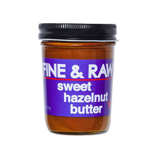 Fine and Raw Hazelnut Butter, Chocolate, Sweet, Organic, Fair Trade - 12 Jars x 8oz