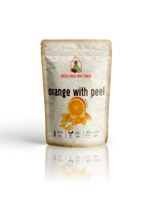 Freeze Dried Orange with Peel Snack by The Rotten Fruit Box