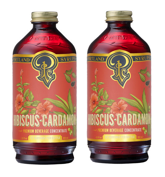 Hibiscus Cardamom Syrup two-pack by Portland Syrups