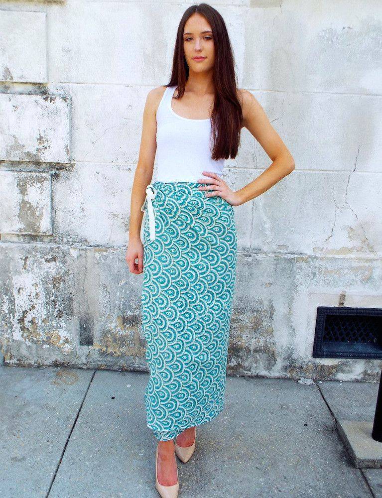 peacock teal sarong