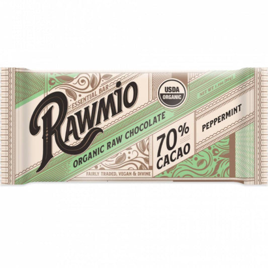 Rawmio Essential Mint Chocolate Bar - 15 x 1.1oz by Farm2Me
