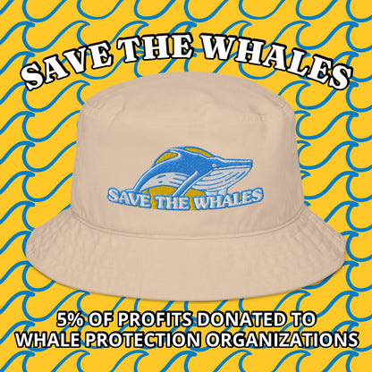 Save the Whales Organic Bucket Hat